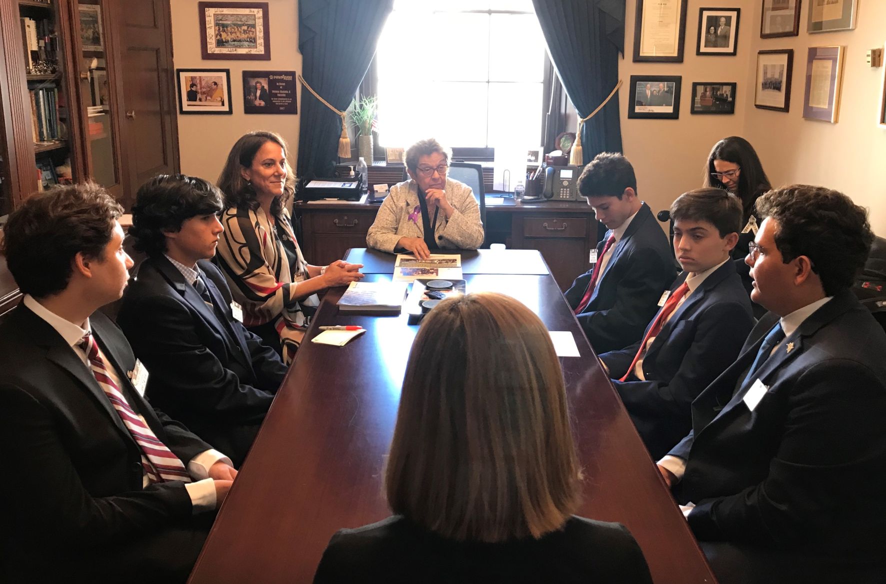 KB Youth lesdership in action - Student members of MAST Academy Green Champions visit Congressional Leaders in a recent trip to DC